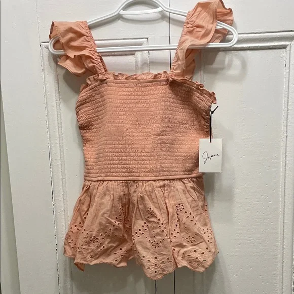 Japna Peach Ruffle Tank Top - Picture 1 of 7